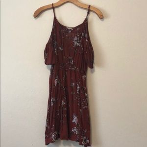 cute skinny strap dress with cute shoulder sleeves